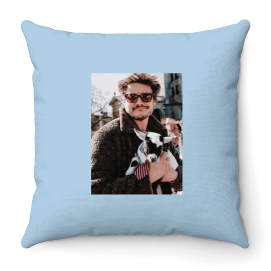 Discover Pedro Pascal x Goat Classic Throw Pillows