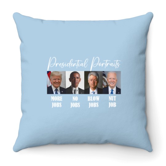 Discover Presidential Portrait Onesies - Sarcastic Onesies - Women's Onesies - Mens Onesies Throw Pillows