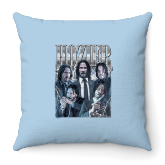 Discover HOZIER I  Keanu Reeves Throw Pillows, Action Movies Lover Throw Pillows, Hozier Throw Pillows Gifts
