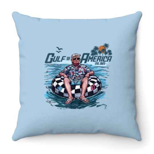 Discover Trump Throw Pillows Gulf Of Us America Est 2025 Throw Pillows