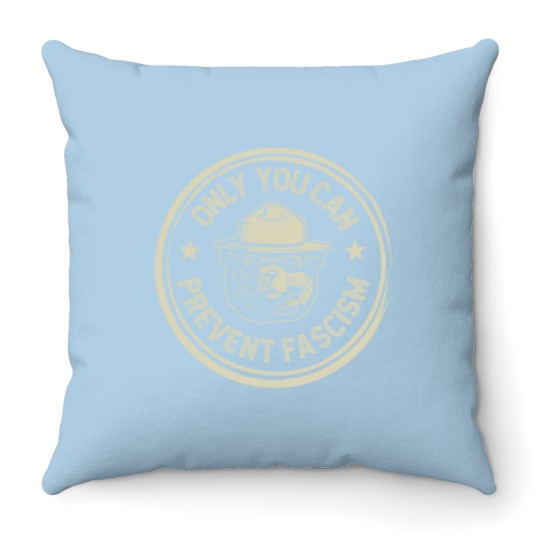 Discover Vintage Smokey The Resist Bear Only You Can Prevent Fascism Unisex Throw Pillows