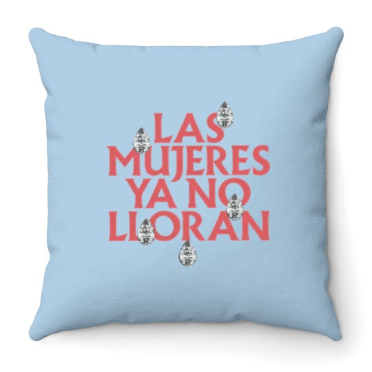 Discover Las Mujeres Ya No Lloran Teardrops Throw Pillows, Shakira Fan Gift, Shakira Throw Pillows, Shakira World Tour 2025