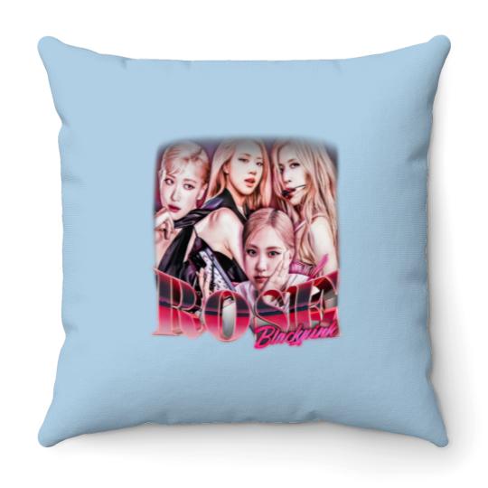 Discover Rose Kpop Throw Pillows, Blackpink Throw Pillows, Rose