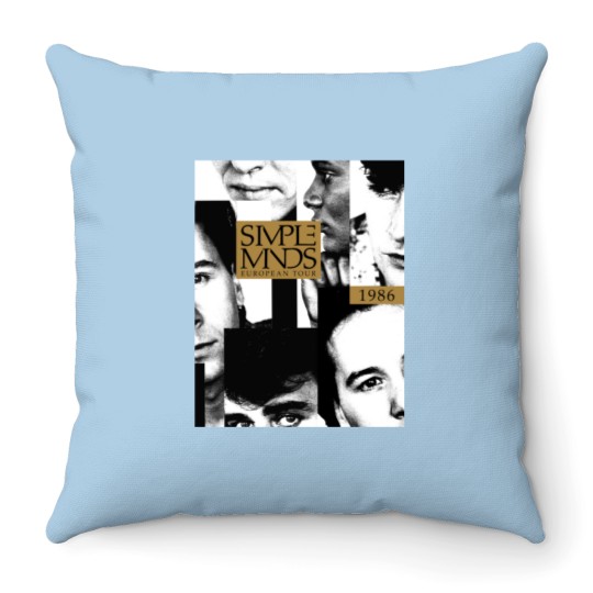 Discover Simple Minds - Once Upon A Time European Tour 1986 Throw Pillows