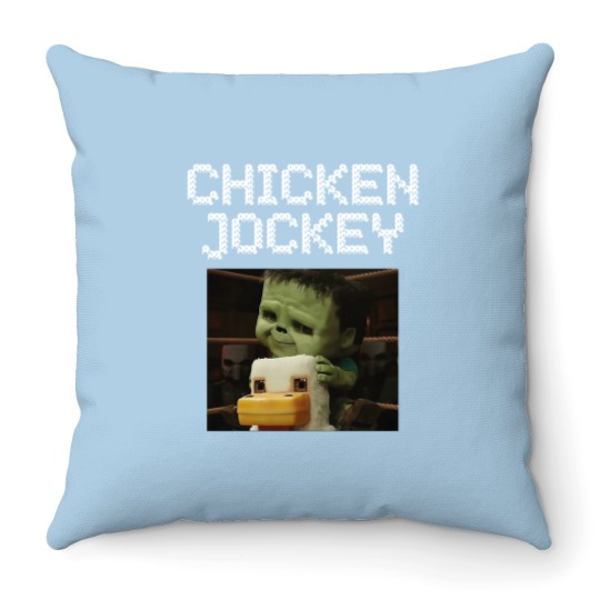 Discover chicken jockey minecraft - Chicken Jockey Minecraft 2025 - Throw Pillows