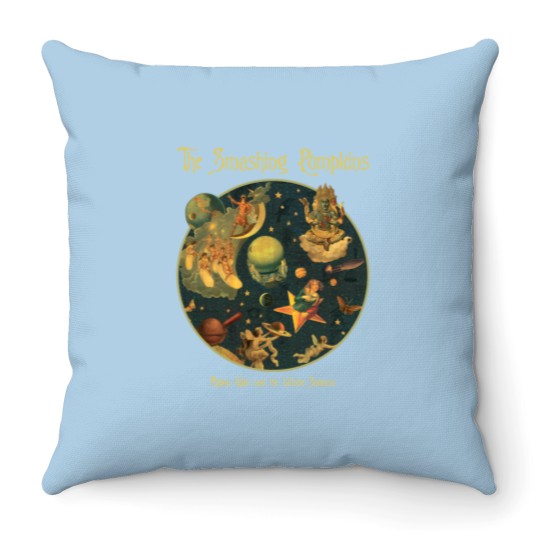 Discover Vintage 1996 The Smashing Pumpkins Band Tour Throw Pillows