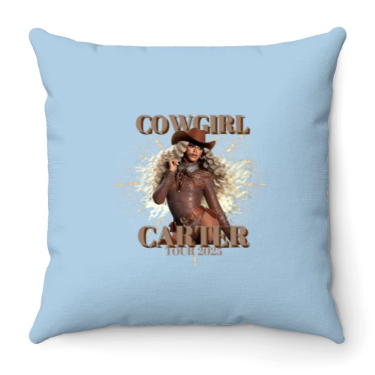 Discover Beyonce, Beyonce Concert Throw Pillows, Cowgirl Carter