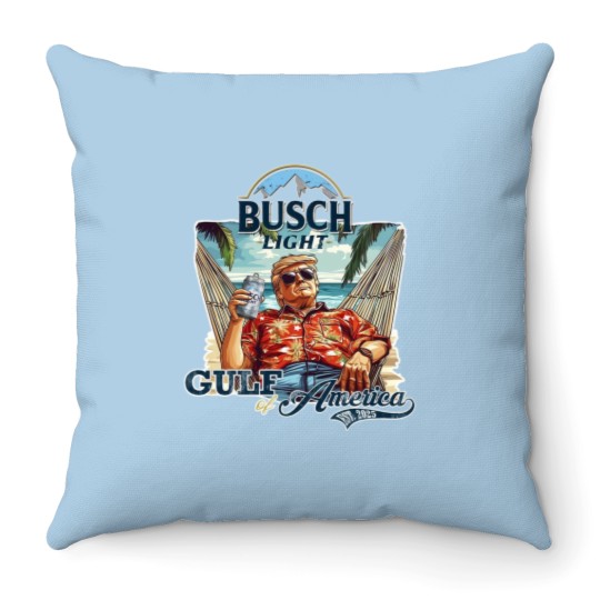 Discover Gulf of America Beer Throw Pillows