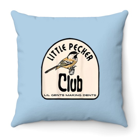 Discover Little Pecker Club Throw Pillows