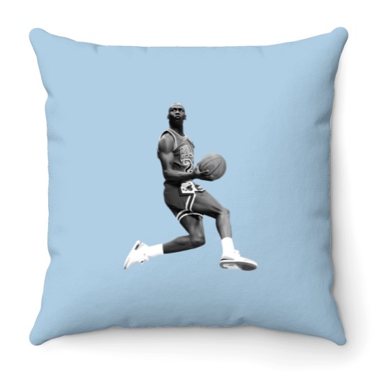 Discover Vintage Vintage Michael Jordan - Michael Jordan - Throw Pillows
