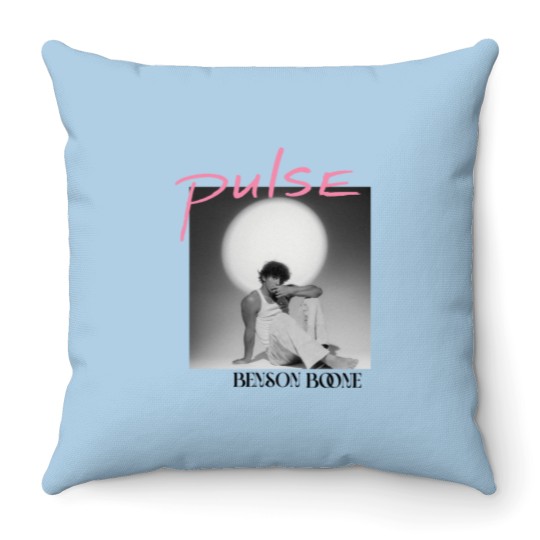 Discover Benson Boone New Song Pulse Retro Fanshionable Throw Pillows