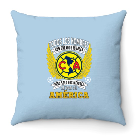 Discover Playera Aguilas del America Solo Los Mejores le Van al America Throw Pillows