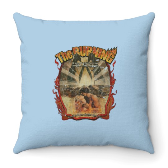 Discover The Burning 1981 Throw Pillows
