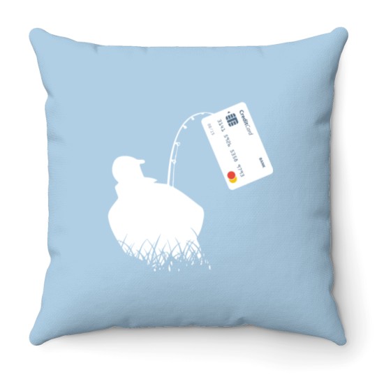 Discover Gone Phishing! Throw Pillows