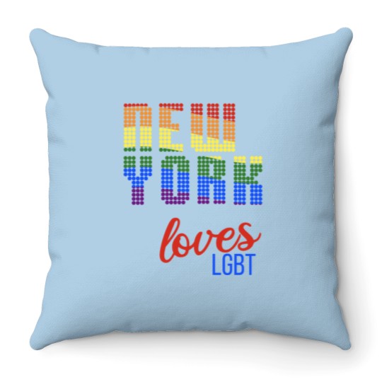 Discover New York loves LGBT Throw Pillows