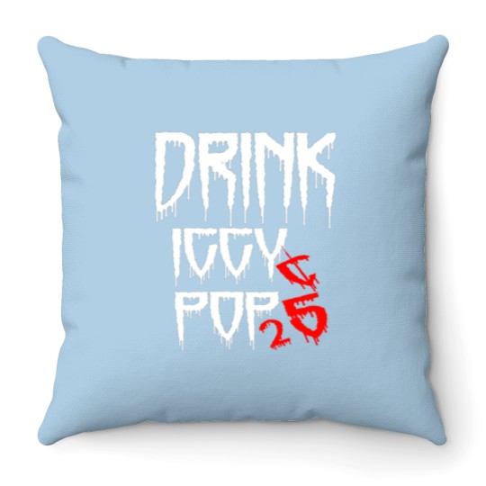 Discover Drink Iggy Pop Throw Pillows