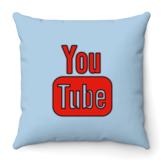 Discover You tube Throw Pillows