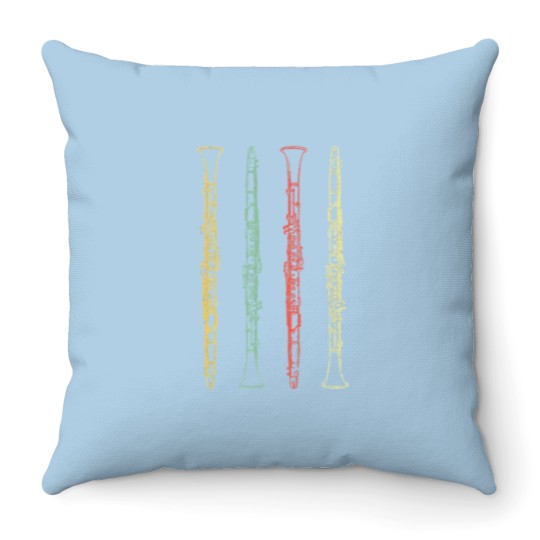 Discover Clarinet Throw Pillows