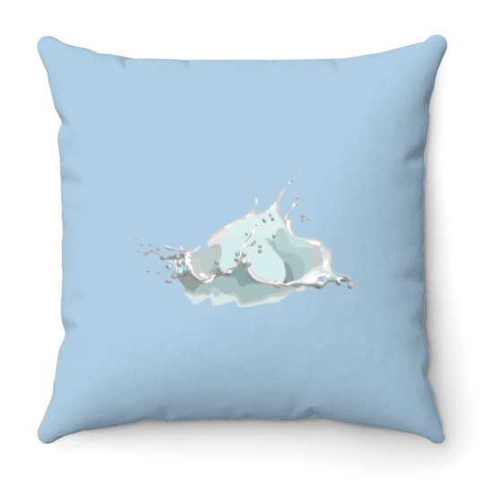 Discover Water Splash Throw Pillows