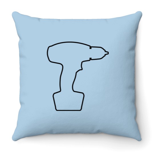 Discover cordless screwdriver Throw Pillows