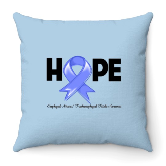 Discover Hope - Esophageal Atresia Throw Pillows
