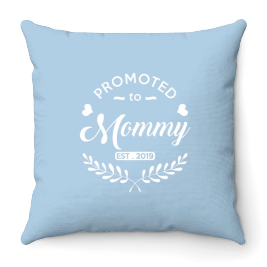 Discover Promoted to Mommy 2021 New Mom To Be Throw Pillows