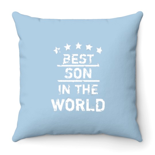 Discover Best Son In The World Throw Pillows