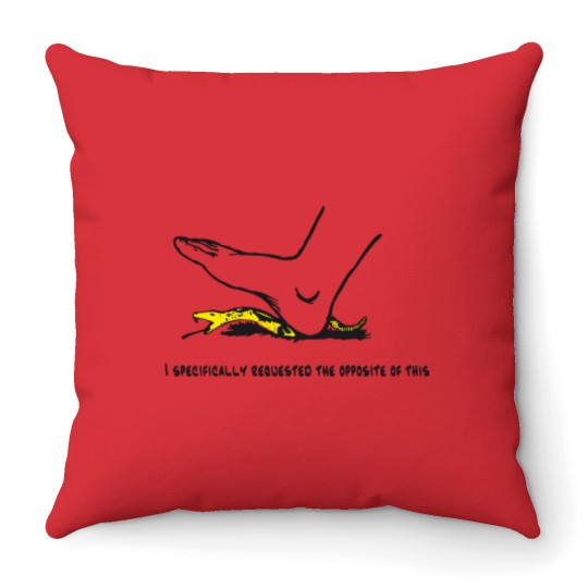 Discover I specifically requested the opposite of this - Dont tread on me parody Gadsden flag with snek Throw Pillows