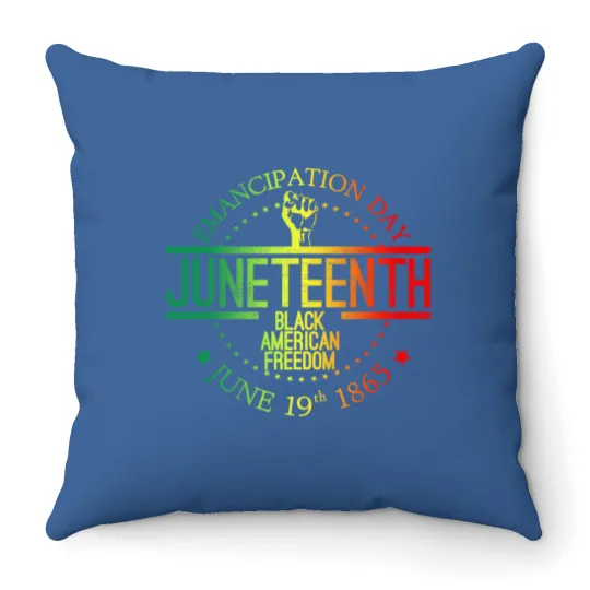Discover Juneteenth African American Freedom Black History June 19 Throw Pillows