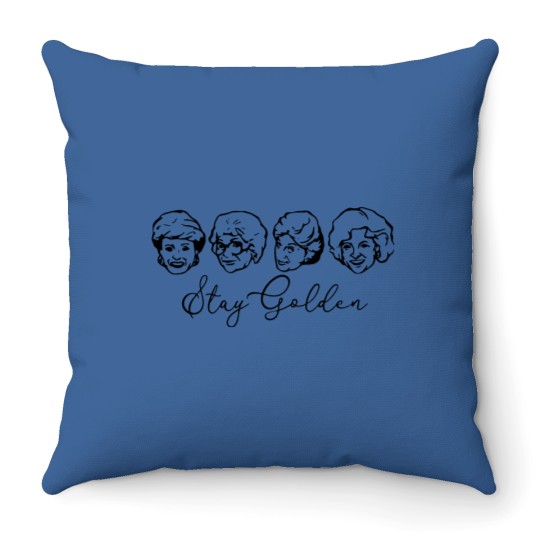Discover Stay Golden Stay Golden Throw Pillows