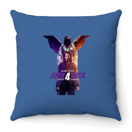 Discover John Wick 4 Throw Pillows - Keanu The Boogeyman Edition