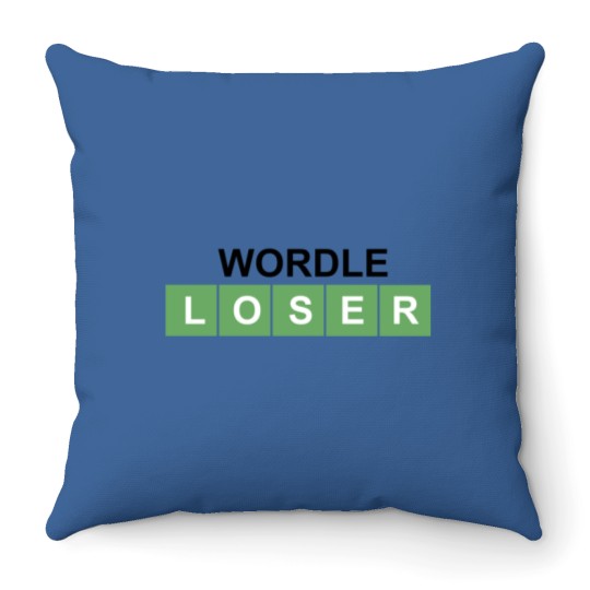 Discover Wordle Loser Throw Pillows