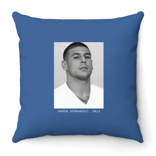 Discover Aaron Hernandez, 2013 Mugshot Mugs Throw Pillows