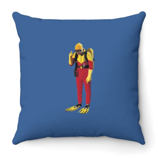 Discover Scuba steve | Active Throw Pillows