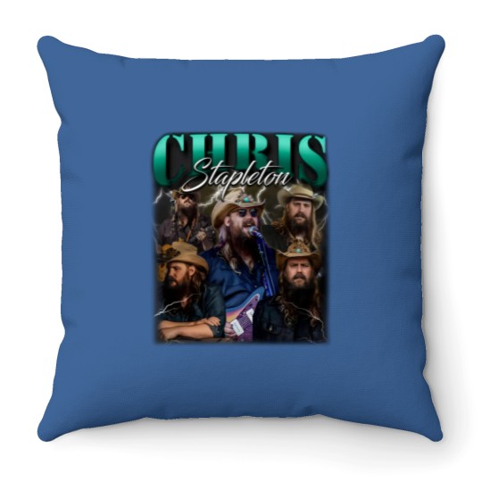 Discover Limited Chris Stapleton Vintage Throw Pillows , Country Music Throw Pillows