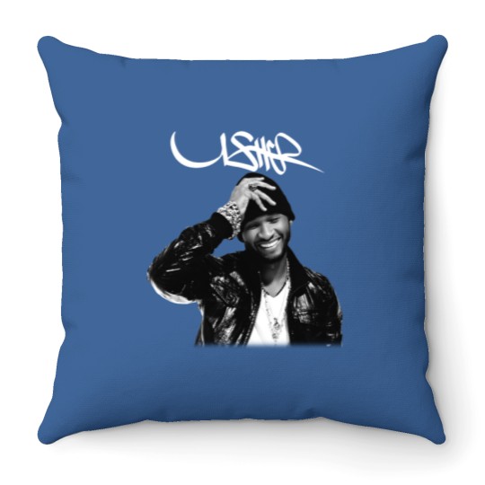 Discover Vintage Usher Unisex Concert Throw Pillow