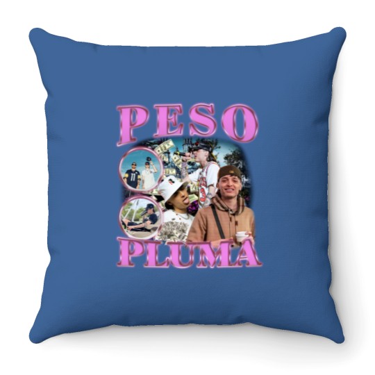 Discover Peso Pluma Music Throw Pillows, Peso Pluma Merch