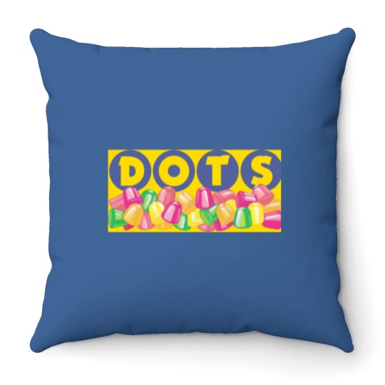 Discover Dots Candy Gumdrops Throw Pillows