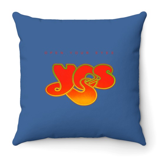 Discover Yes Open Your Eyes Music Album Throw Pillows
