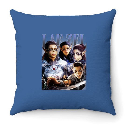 Discover Vintage 90s Style Lae'zel - Baldurs Gate 3 Gift For Fan Unisex Throw Pillows S-5XL