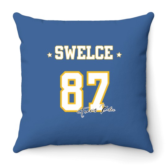 Discover Swelce Jersey, Swift Kelce Throw Pillows, Womens Chiefs Fan Throw Pillows