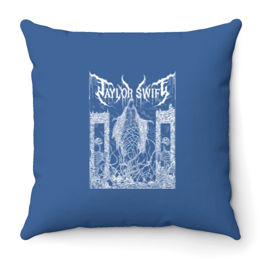 Discover Black Metal Swifts Throw Pillows