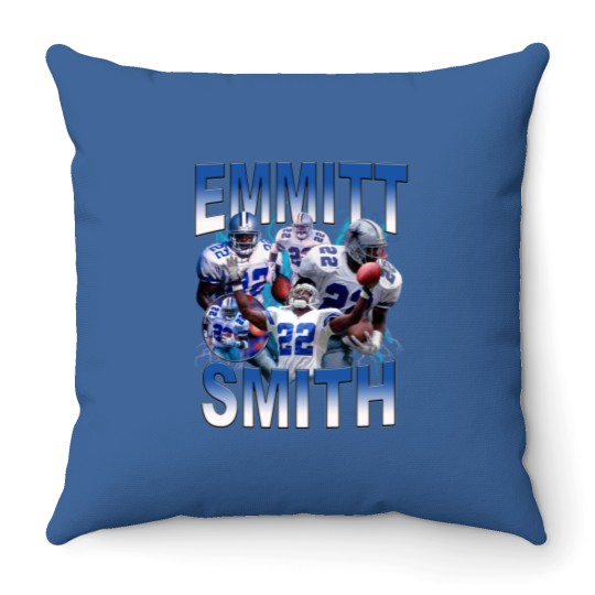 Discover Emmitt Smith Vintage 90s Throw Pillow