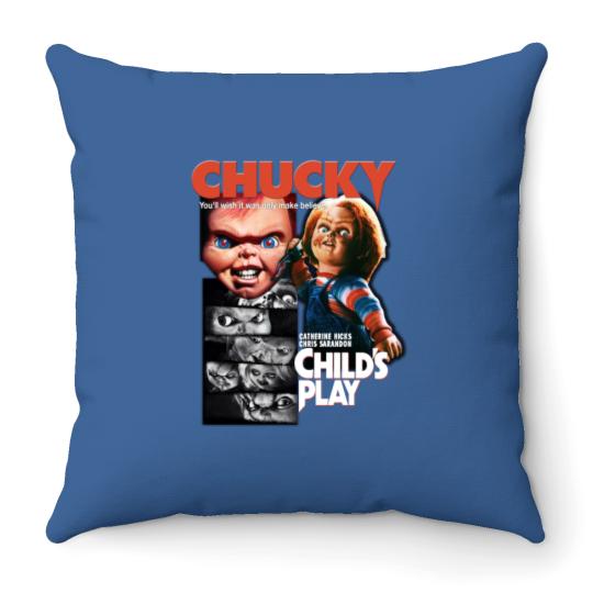 Discover Chucky Throw Pillows