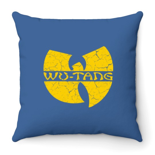 Discover Wutang with Text - Grunge - Wutang - Throw Pillows