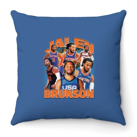 Discover Knicks Jalen Brunson Throw Pillows