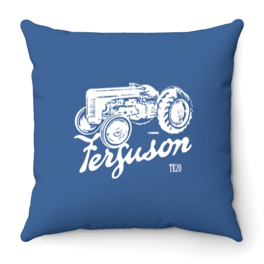 Discover Classic Ferguson Te20 Script and Illustration Throw Pillows