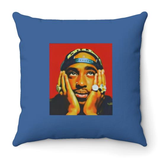 Discover Tupac Graphic Throw Pillows