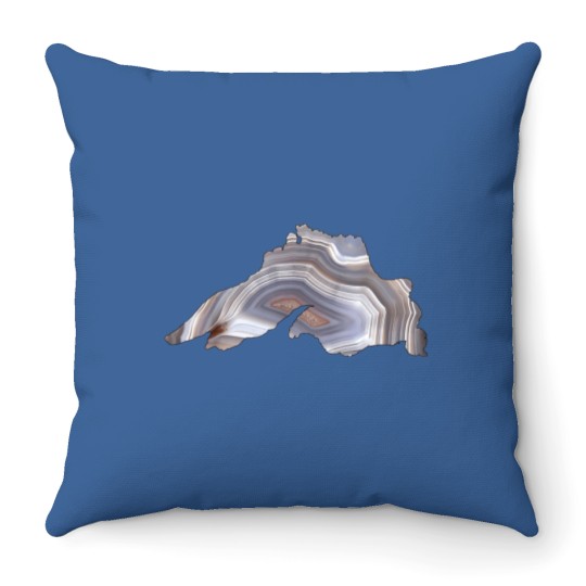Discover Lake Superior Agate Great for Rockhounds  Agate Lovers Throw Pillows