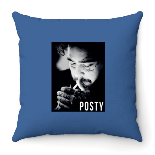 Discover Post Malone Vintage Throw Pillows, Posty Music Tour Throw Pillows